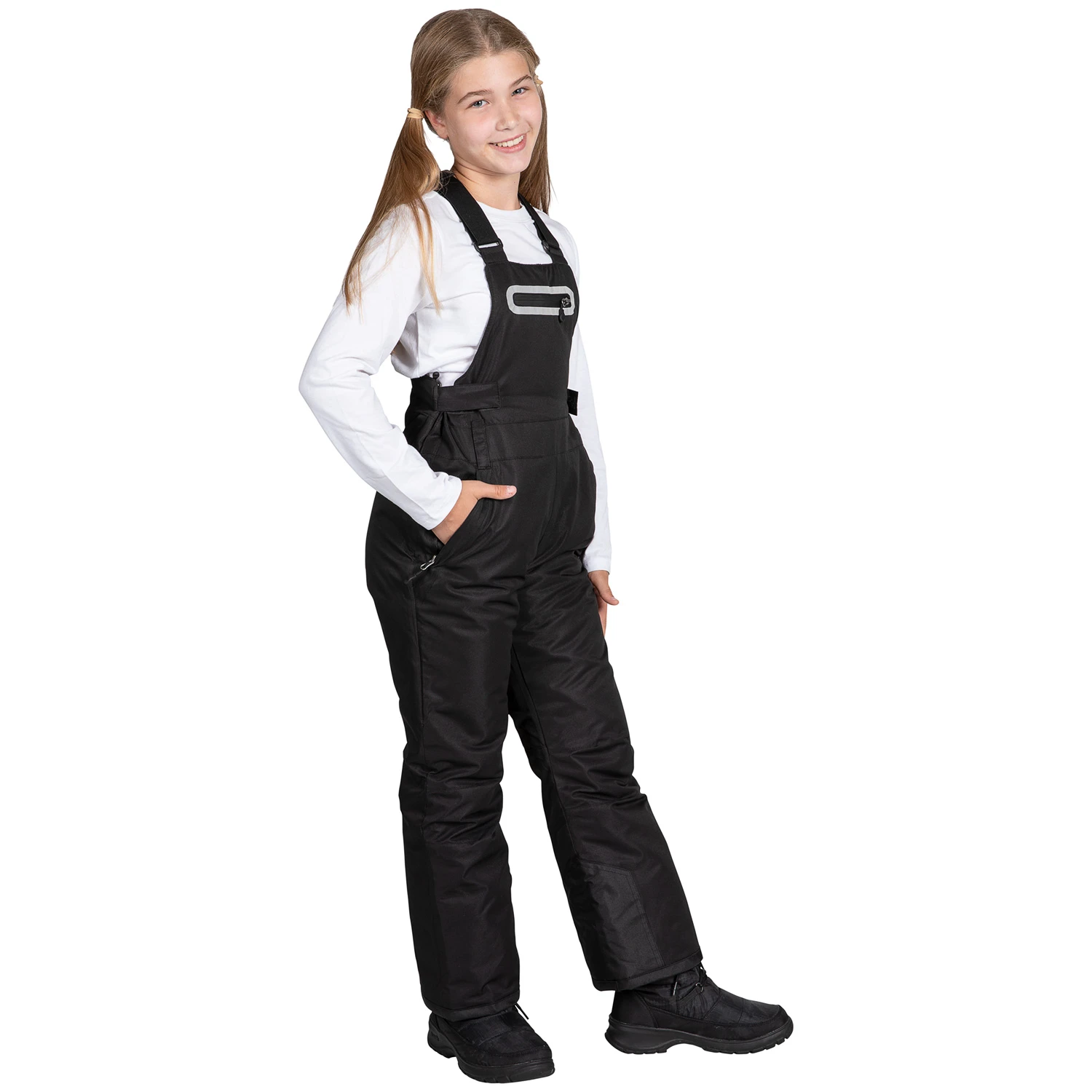 Swiss Alps Youth' Snow Dobby Bib Pants - Image 5