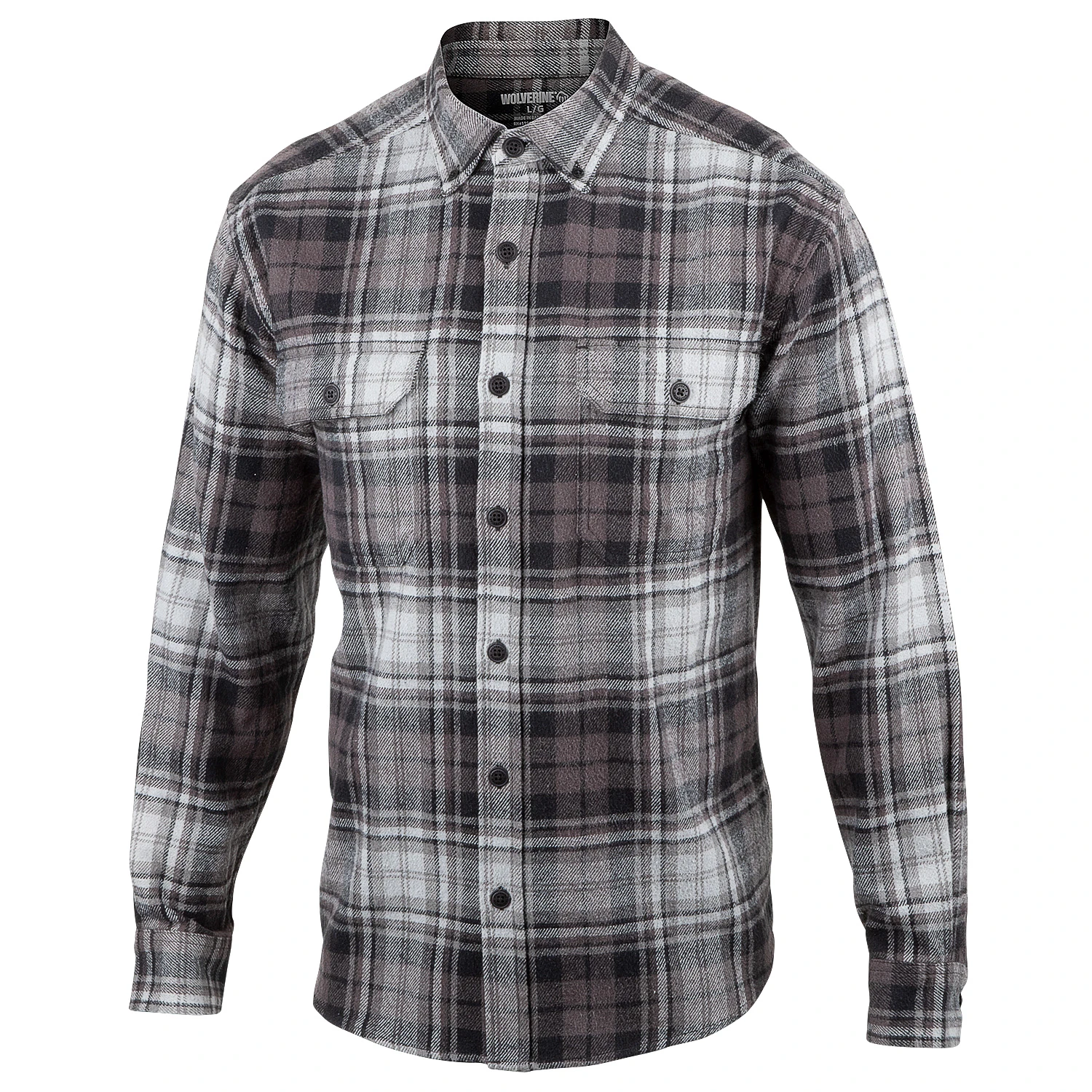 Wolverine Men's Glacier Heavyweight Long-Sleeve Flannel Shirt 1 Wolverine Men's Glacier Heavyweight Long-Sleeve Flannel Shirt