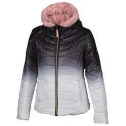Pacific Trail Girls' Reversible To Faux Fur Tie-Dye Hooded Jacket
