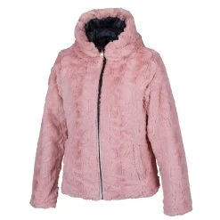 Alternative view of Pacific Trail Girls' Reversible To Faux Fur Tie-Dye Hooded Jacket