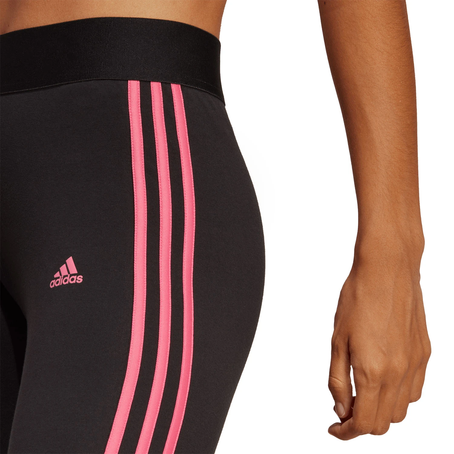 Adidas Women's Essential 3-Stripe Leggings 3 Adidas Women's Essential 3-Stripe Leggings - Image 3