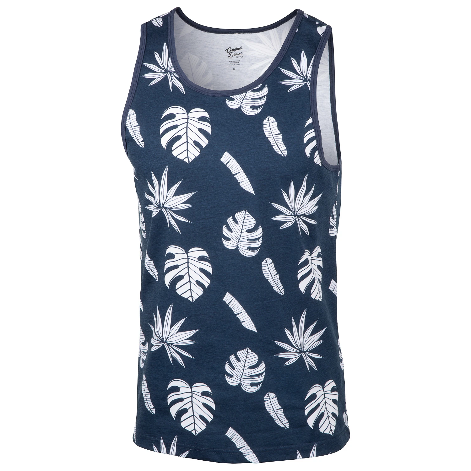 Original Deluxe Men's All Over Palm Tank Top 1 Original Deluxe Men's All Over Palm Tank Top
