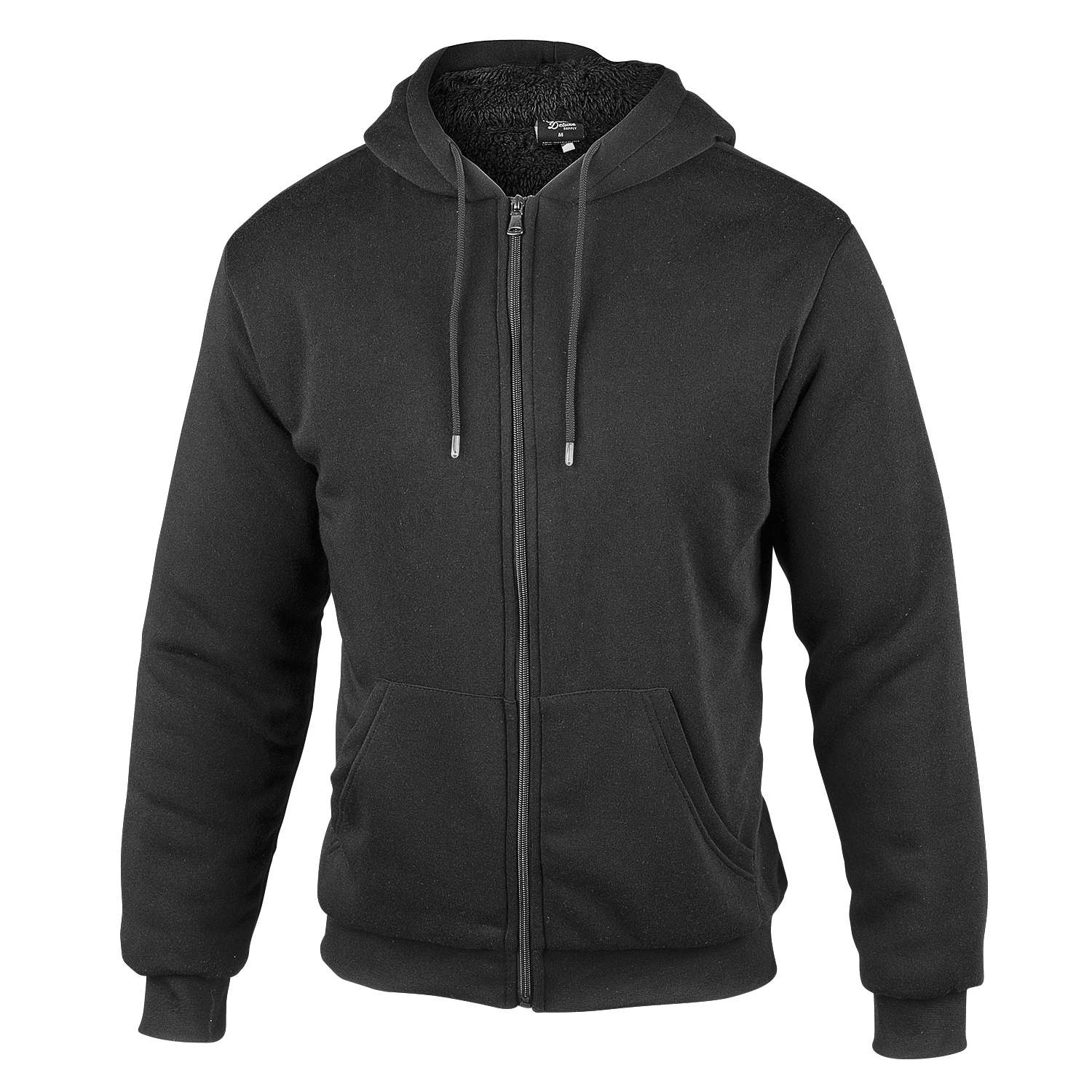 Original Deluxe Men's Sherpa-Lined Fleece Hoodie 1 Original Deluxe Men's Sherpa-Lined Fleece Hoodie