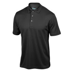 PGA TOUR Men's Airflux Solid Short-Sleeve Golf Polo Shirt