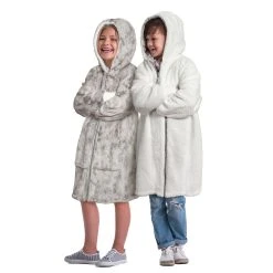 Sherpy Kids' Velour Zip Reverse Hoodie