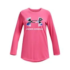 Under Armour Girls' Camo Long-Sleeve Tee