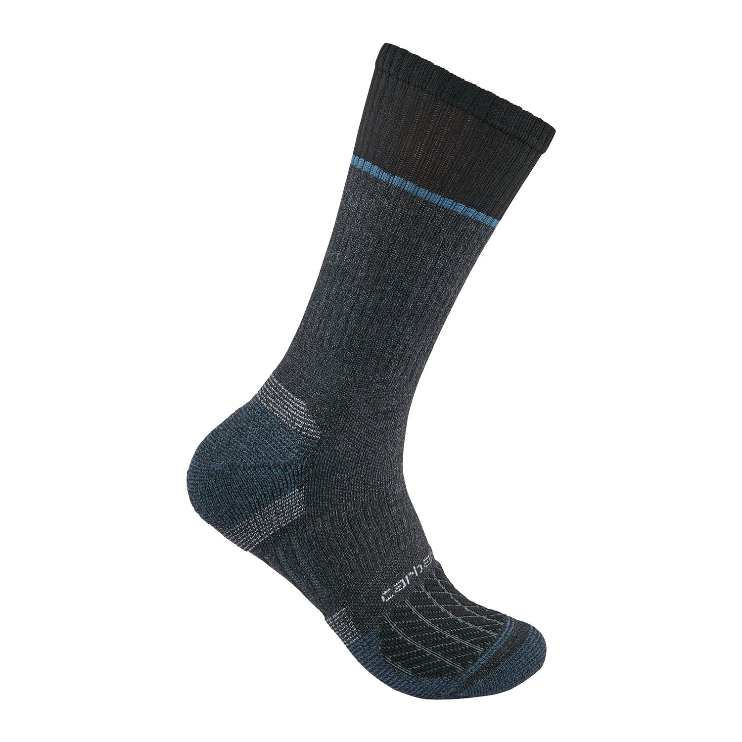 Carhartt Men's Force Midweight Steel Toe Crew Socks - 2-Pack 2 Carhartt Men's Force Midweight Steel Toe Crew Socks - 2-Pack - Image 2