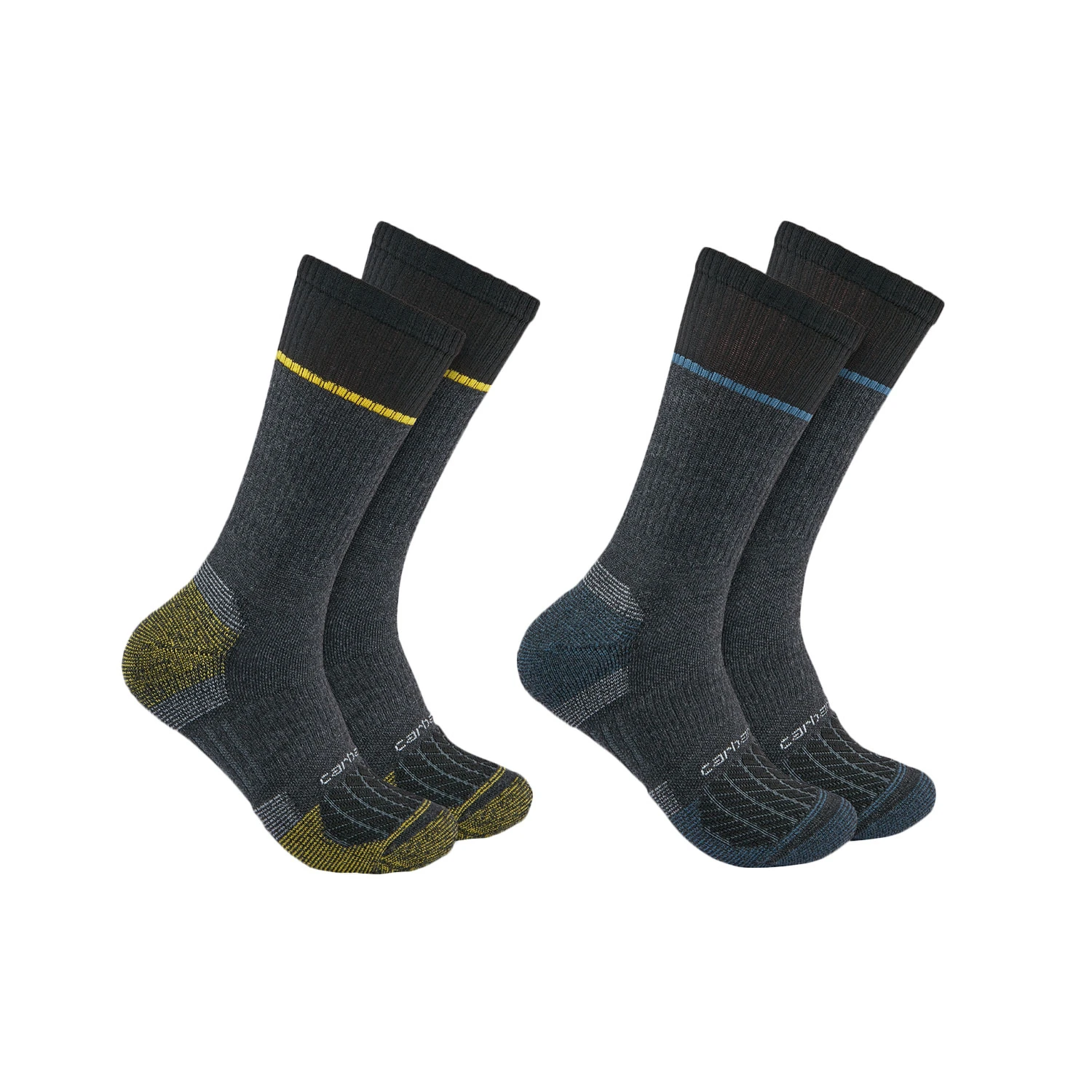 Carhartt Men's Force Midweight Steel Toe Crew Socks - 2-Pack 3 Carhartt Men's Force Midweight Steel Toe Crew Socks - 2-Pack - Image 3