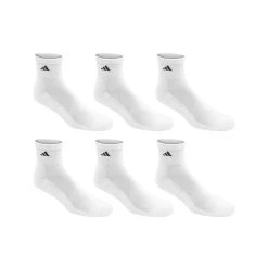 Adidas Athletic Quarter Socks - 6-Pack