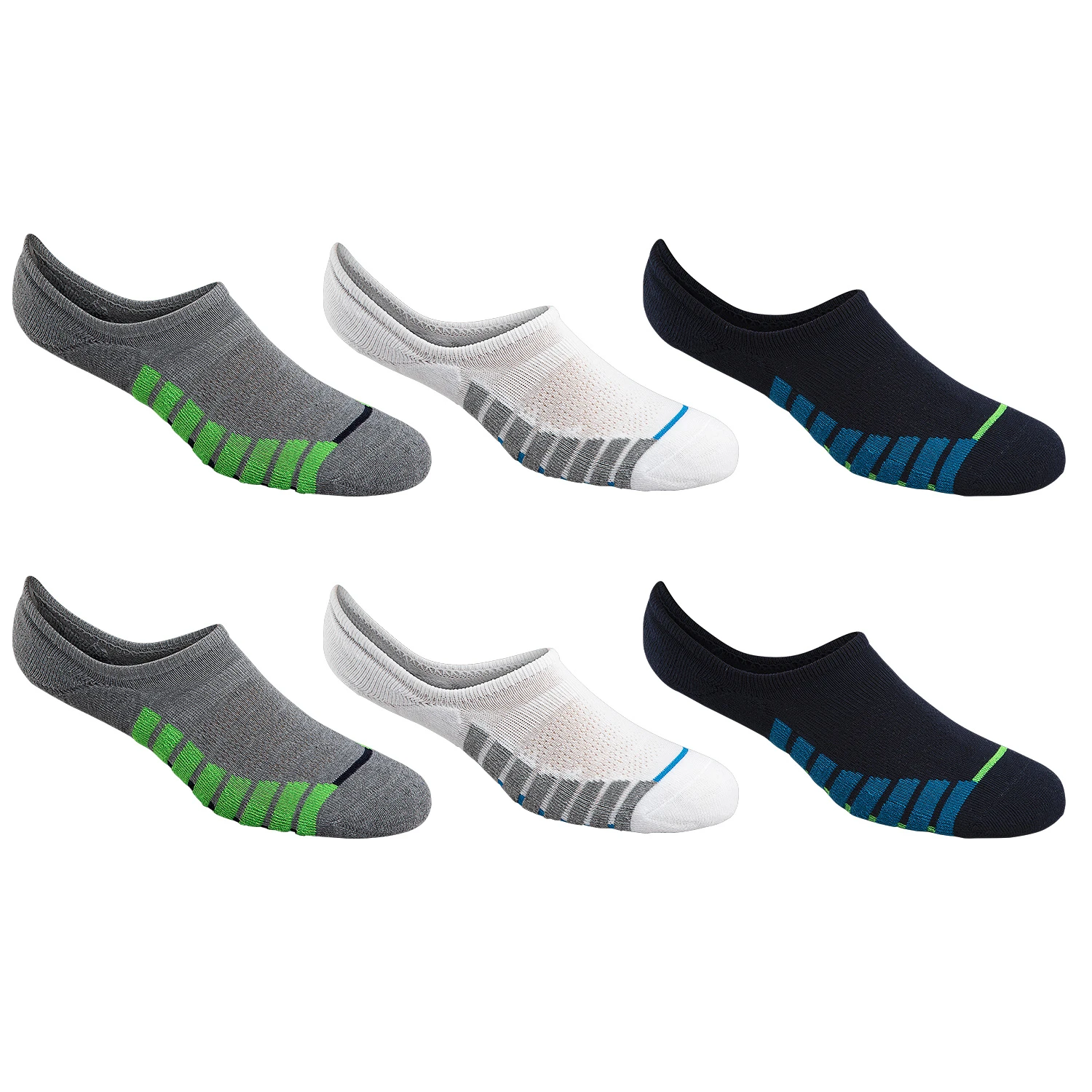 Sof Sole Men's Ultra-Low No-Show Socks - 6-Pack 1 Sof Sole Men's Ultra-Low No-Show Socks - 6-Pack