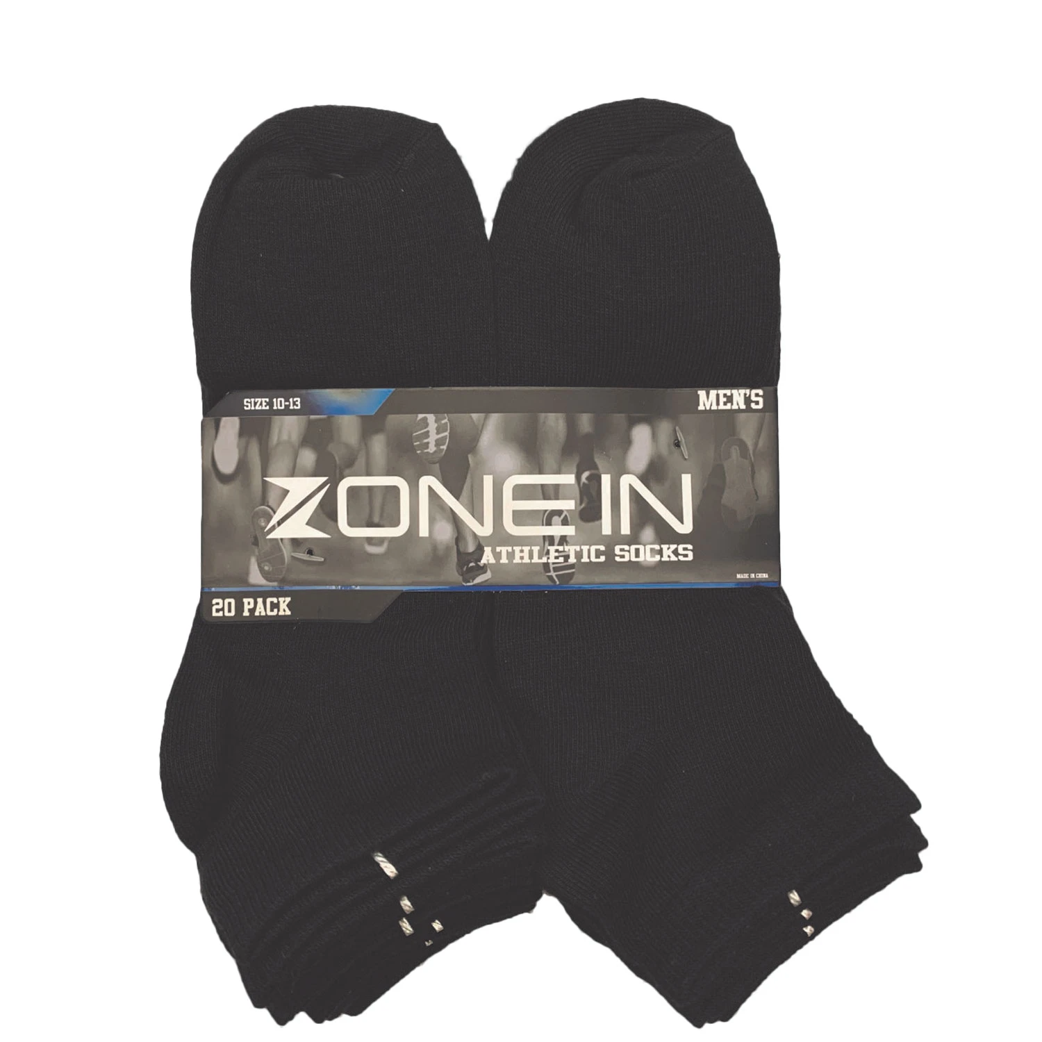 Zone In Men's Low-cut Socks - 20-Pack