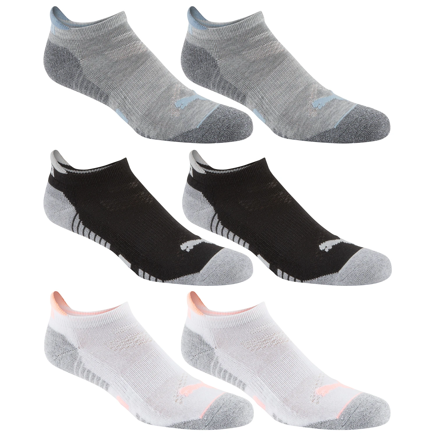 Puma Women's Dry Cell Tab Low-Cut Socks - 6-Pack 1 Puma Women's Dry Cell Tab Low-Cut Socks - 6-Pack