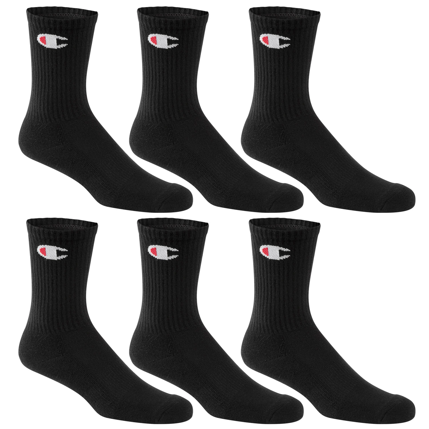 Champion Men's Crew Socks - 6-Pack 1 Champion Men's Crew Socks - 6-Pack